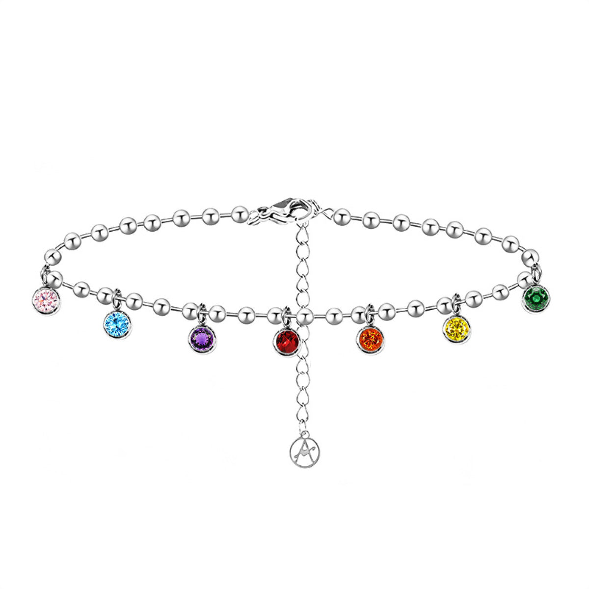 BRACCIALE CATENA A SFERE CON CHARM