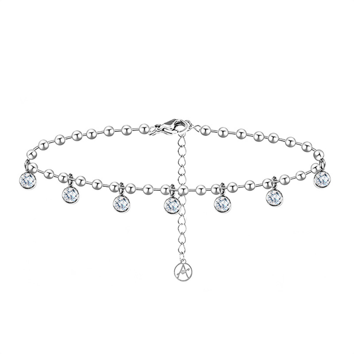 BRACCIALE CATENA A SFERE CON CHARM