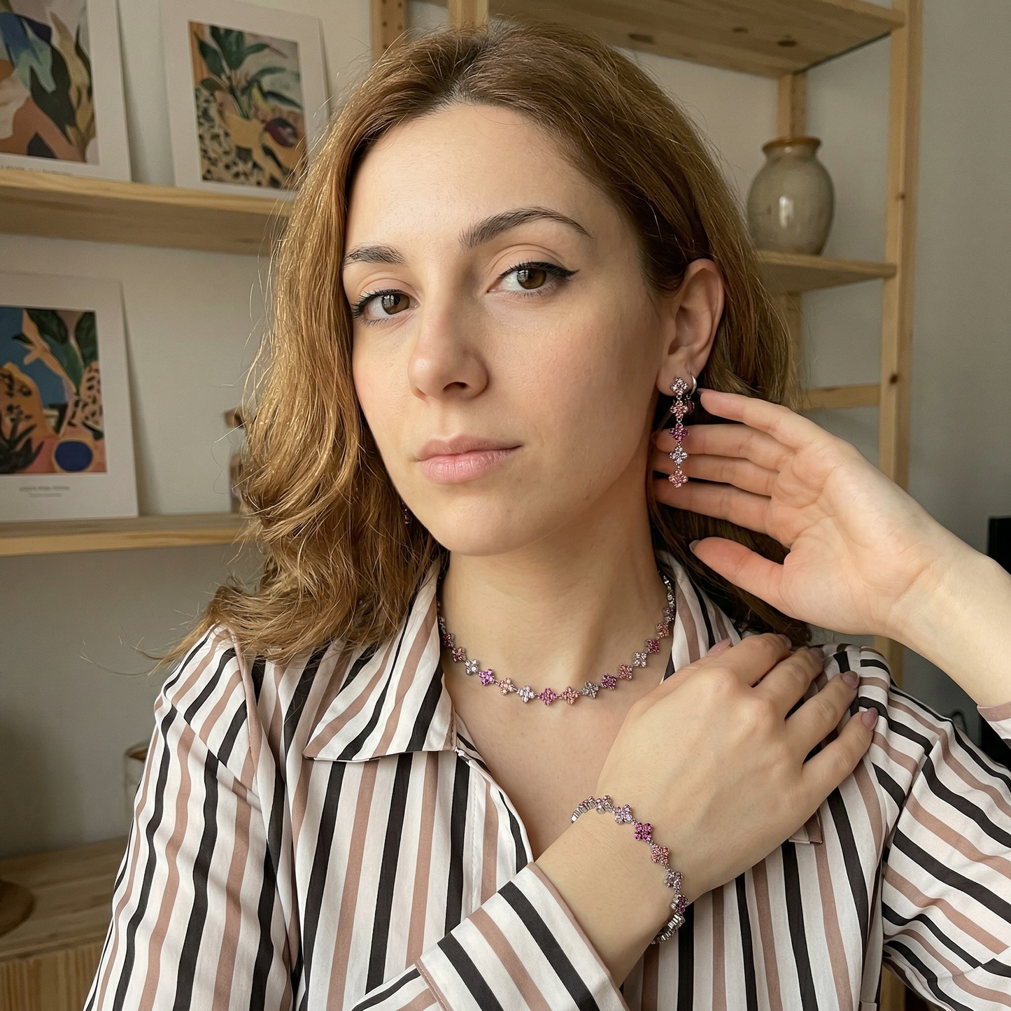 Orecchini Pendenti LUCKY LEAF – Collezione Fortuna – Eldra Milano