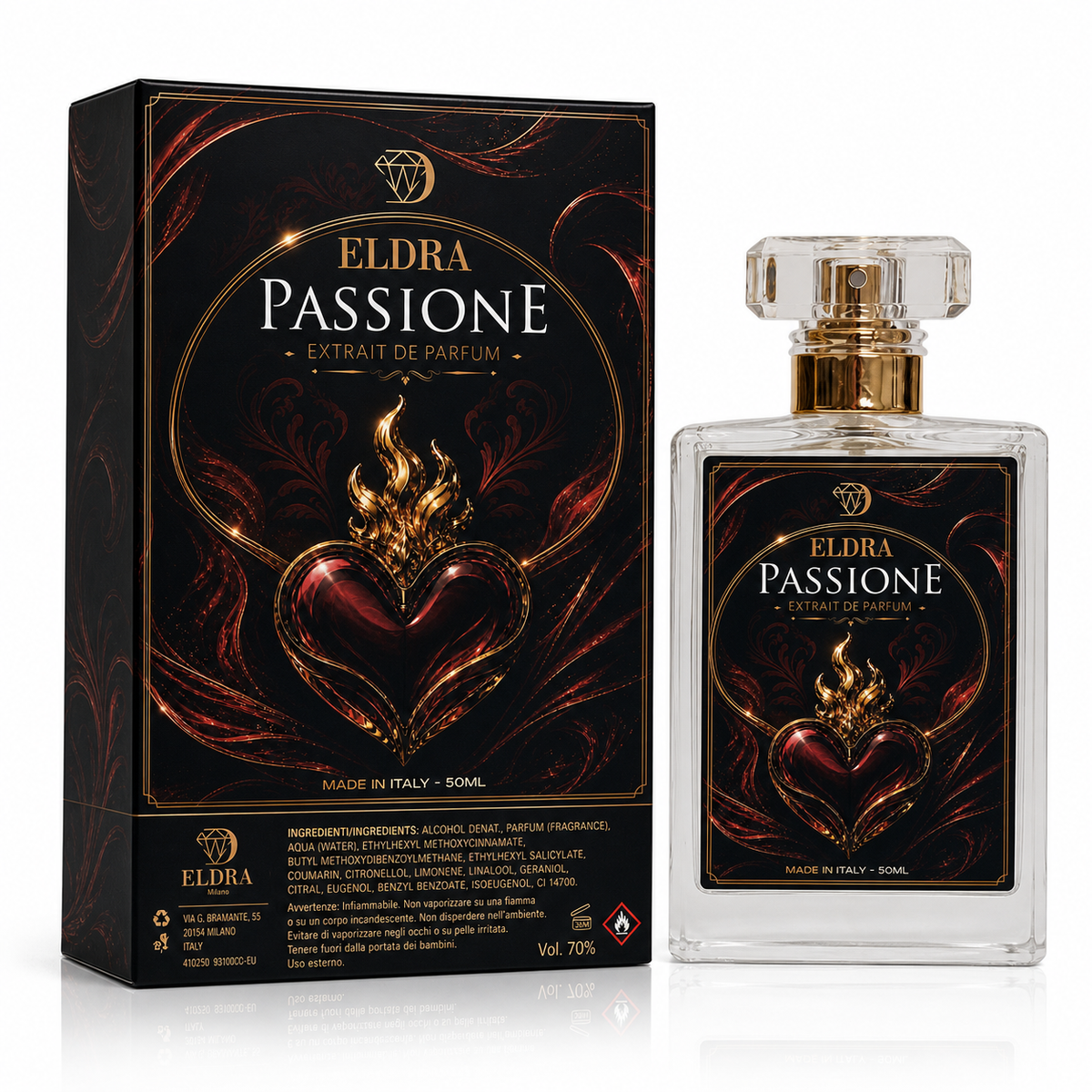 Profumo Eldra Passione– Extrait de Parfum Caldo Ambrato |