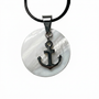Collana NAVY SHIELD – Pendente Nautico in Resina e Acciaio | Eldra Milano