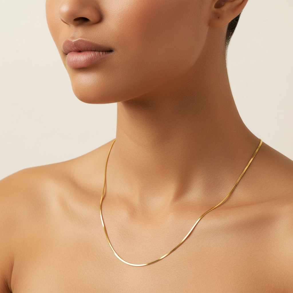 Collana catena snake ottagonale unisex