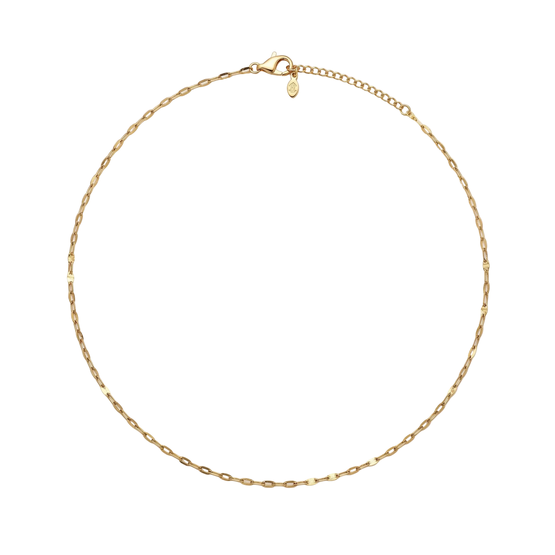 Collana GOLDEN LEAF | Catenina a Trama di Foglie in Acciaio Inox Oro – Eldra Milano