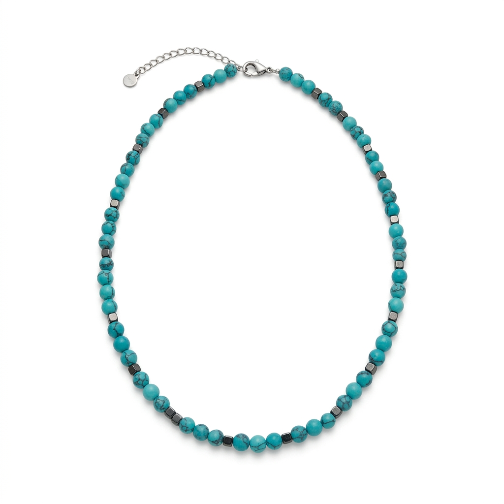 Collana CHROMA STONE | Pietre Naturali e Catena in Acciaio – Eldra Milano