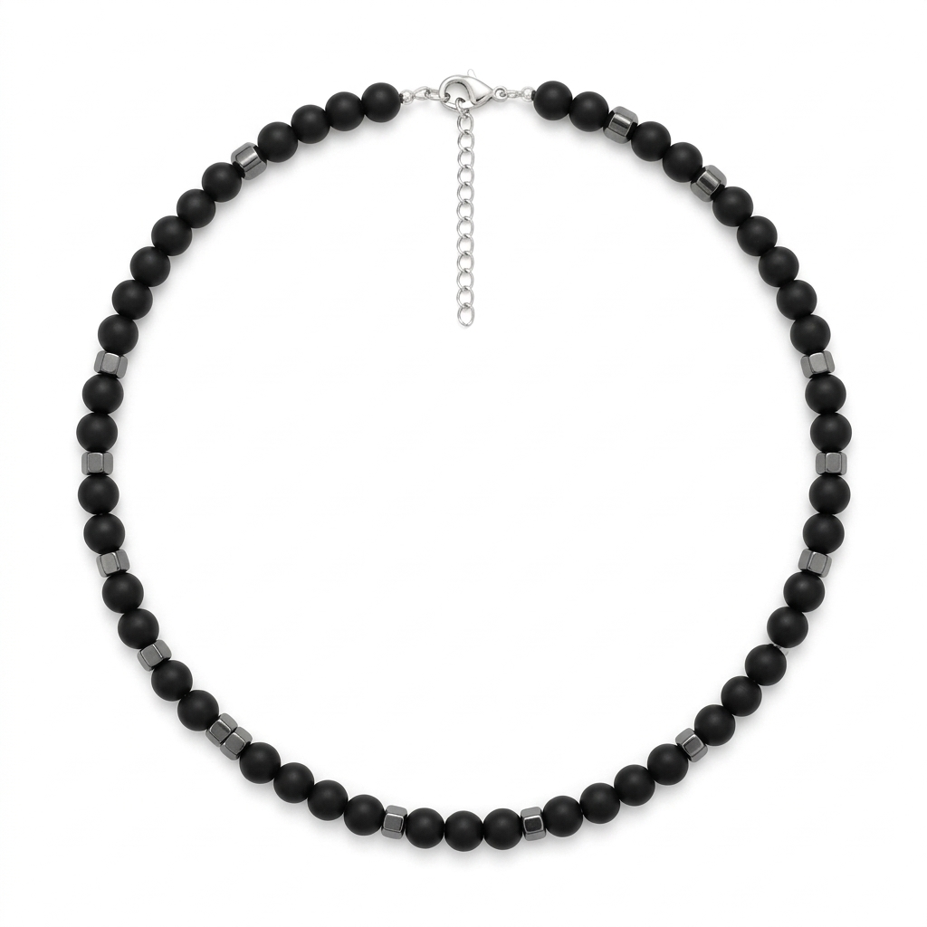 Collana CHROMA STONE | Pietre Naturali e Catena in Acciaio – Eldra Milano
