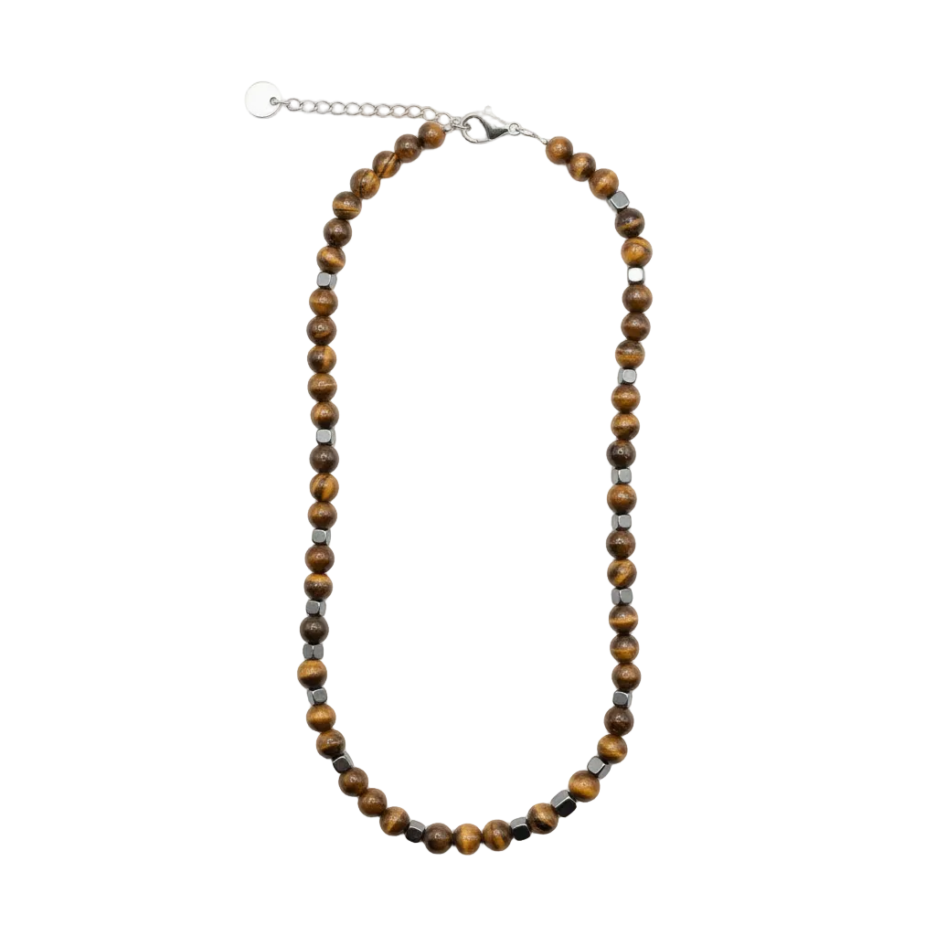 Collana CHROMA STONE | Pietre Naturali e Catena in Acciaio – Eldra Milano