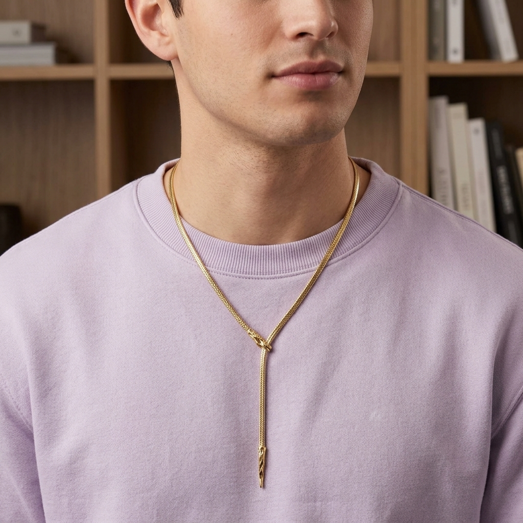 SNAKE FLOW – Collana Serpente Regolabile in Acciaio Inossidabile – Eldra Milano