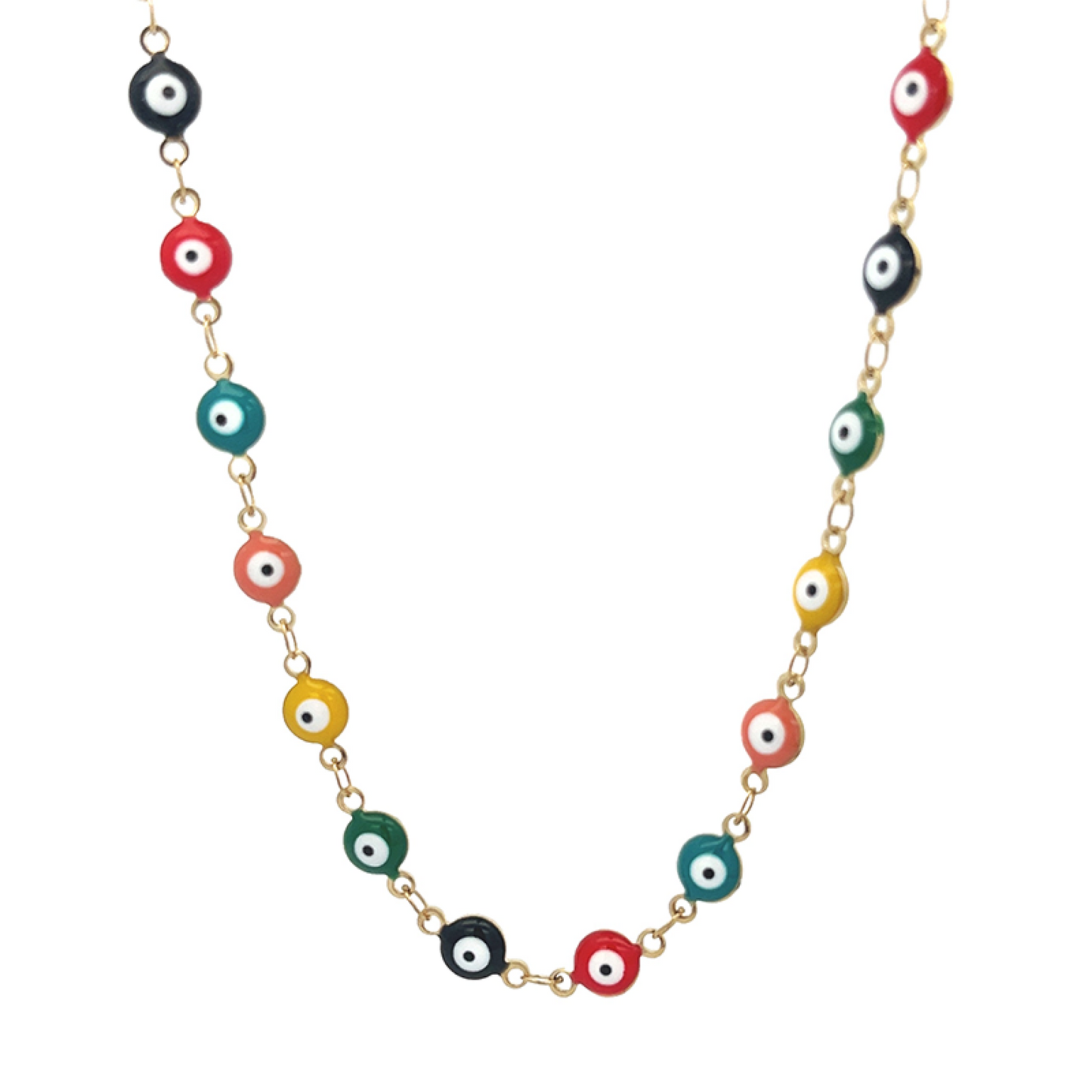 EYE PROTECT – Collana Girocollo con Occhio Greco Portafortuna – Eldra Milano