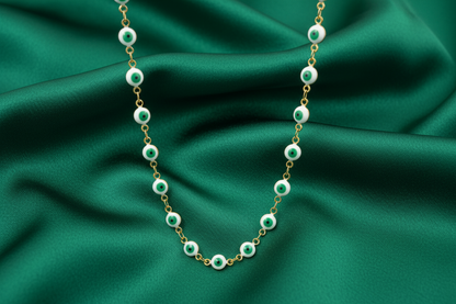 EYE PROTECT – Collana Girocollo con Occhio Greco Portafortuna – Eldra Milano