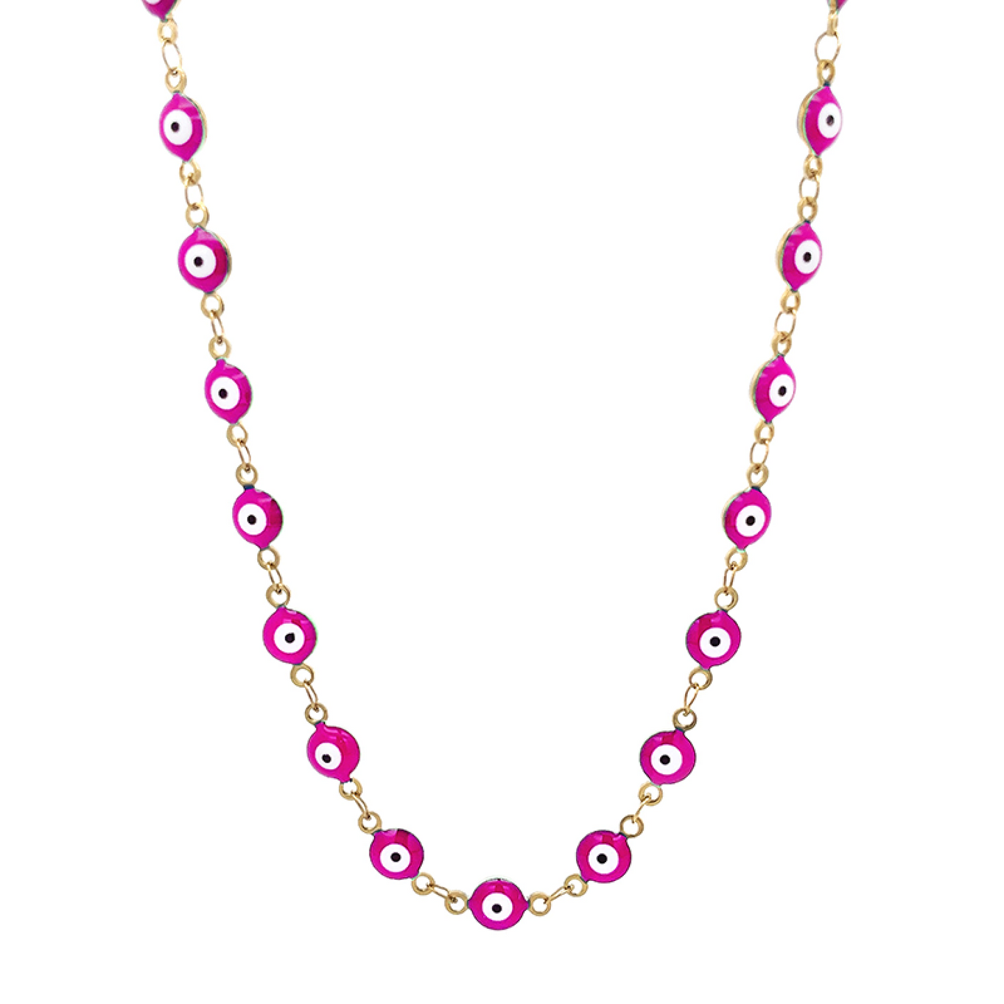 EYE PROTECT – Collana Girocollo con Occhio Greco Portafortuna – Eldra Milano