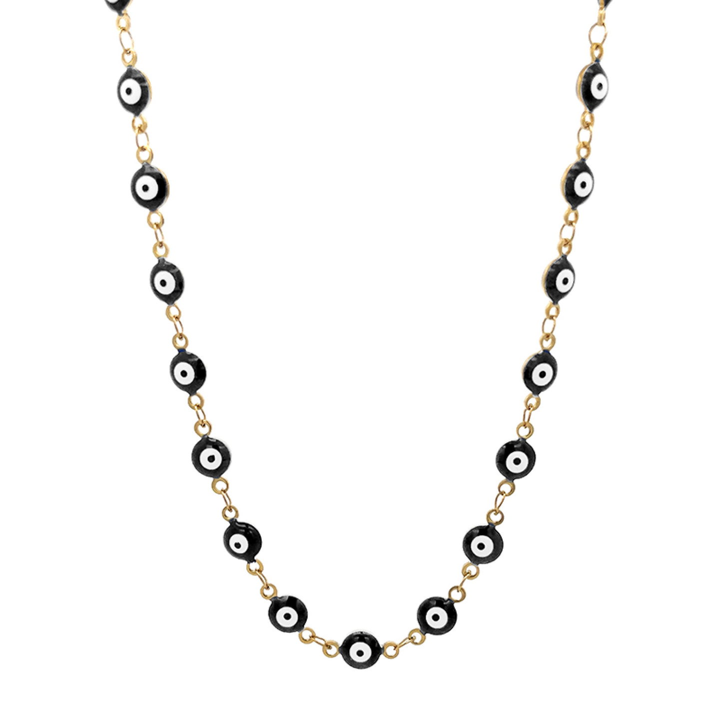 EYE PROTECT – Collana Girocollo con Occhio Greco Portafortuna – Eldra Milano