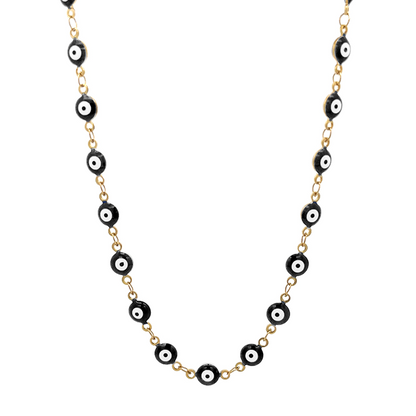 EYE PROTECT – Collana Girocollo con Occhio Greco Portafortuna – Eldra Milano