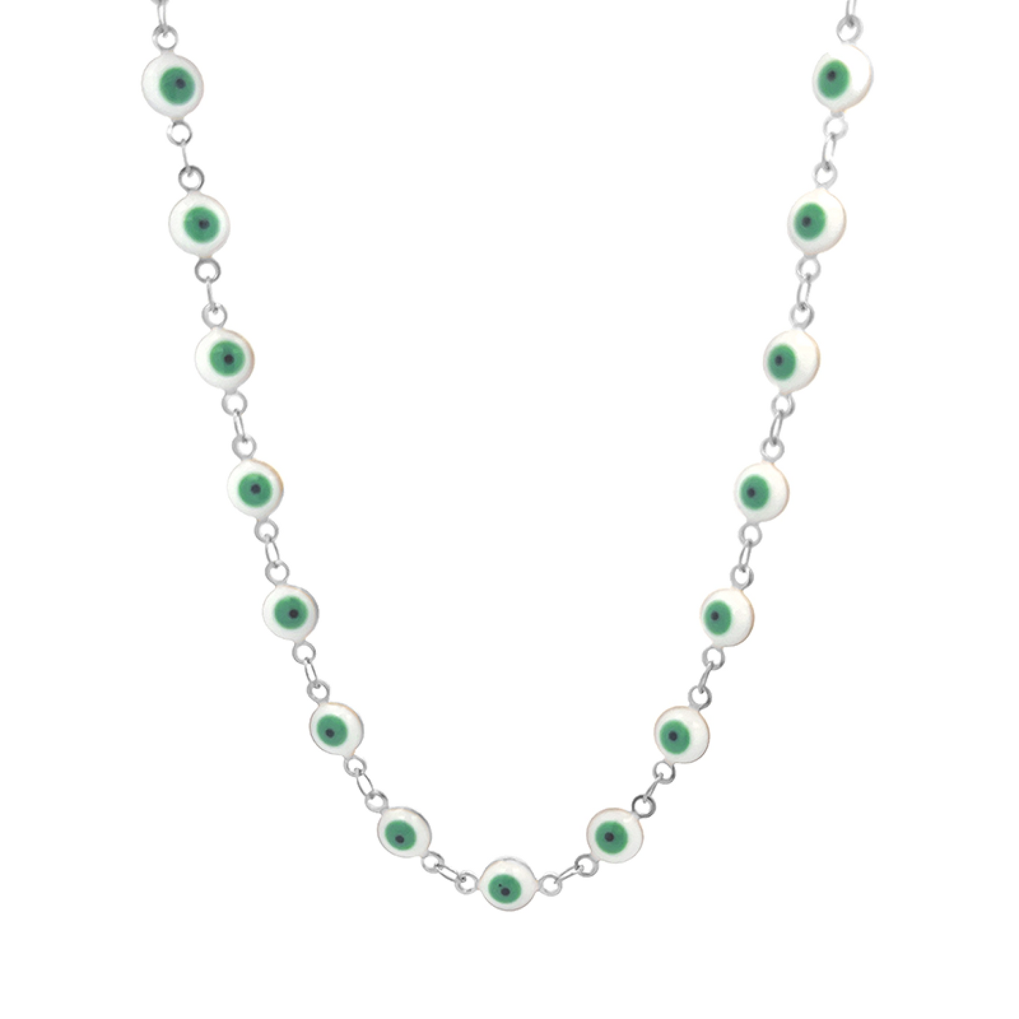 EYE PROTECT – Collana Girocollo con Occhio Greco Portafortuna – Eldra Milano