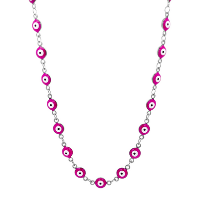 EYE PROTECT – Collana Girocollo con Occhio Greco Portafortuna – Eldra Milano