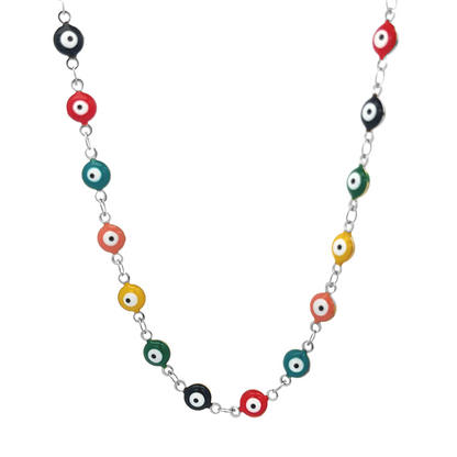 EYE PROTECT – Collana Girocollo con Occhio Greco Portafortuna – Eldra Milano