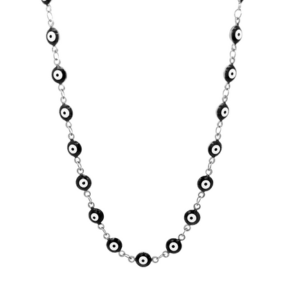 EYE PROTECT – Collana Girocollo con Occhio Greco Portafortuna – Eldra Milano