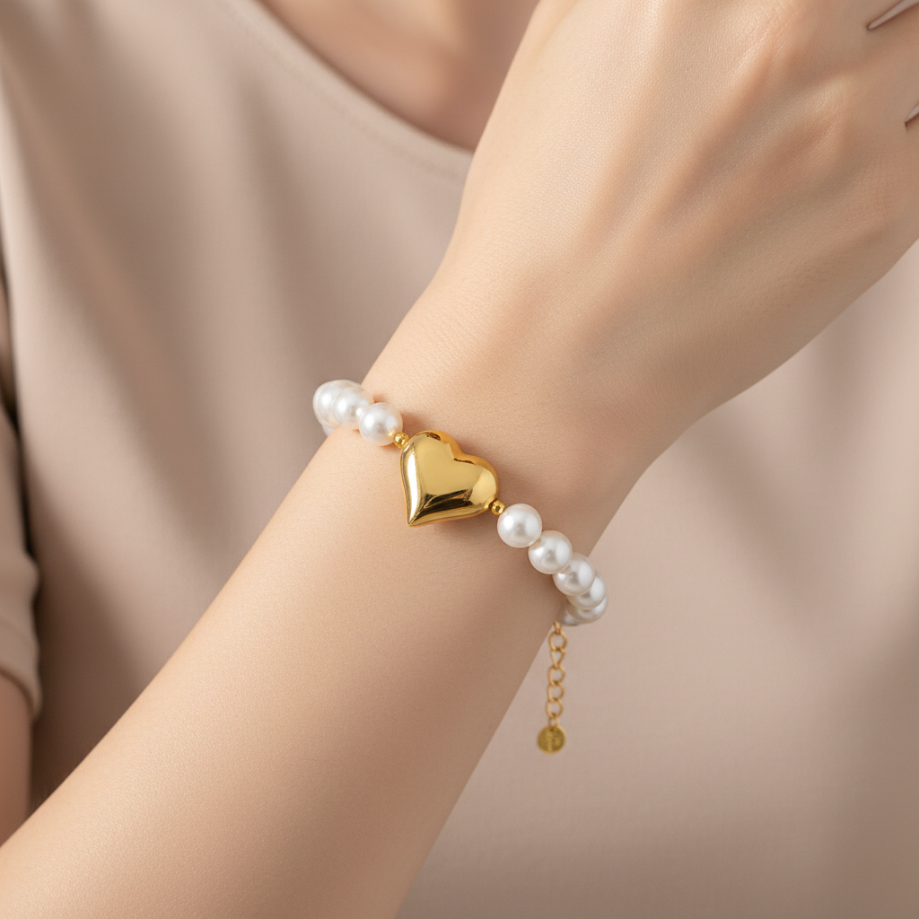 Bracciale Pearl Heart