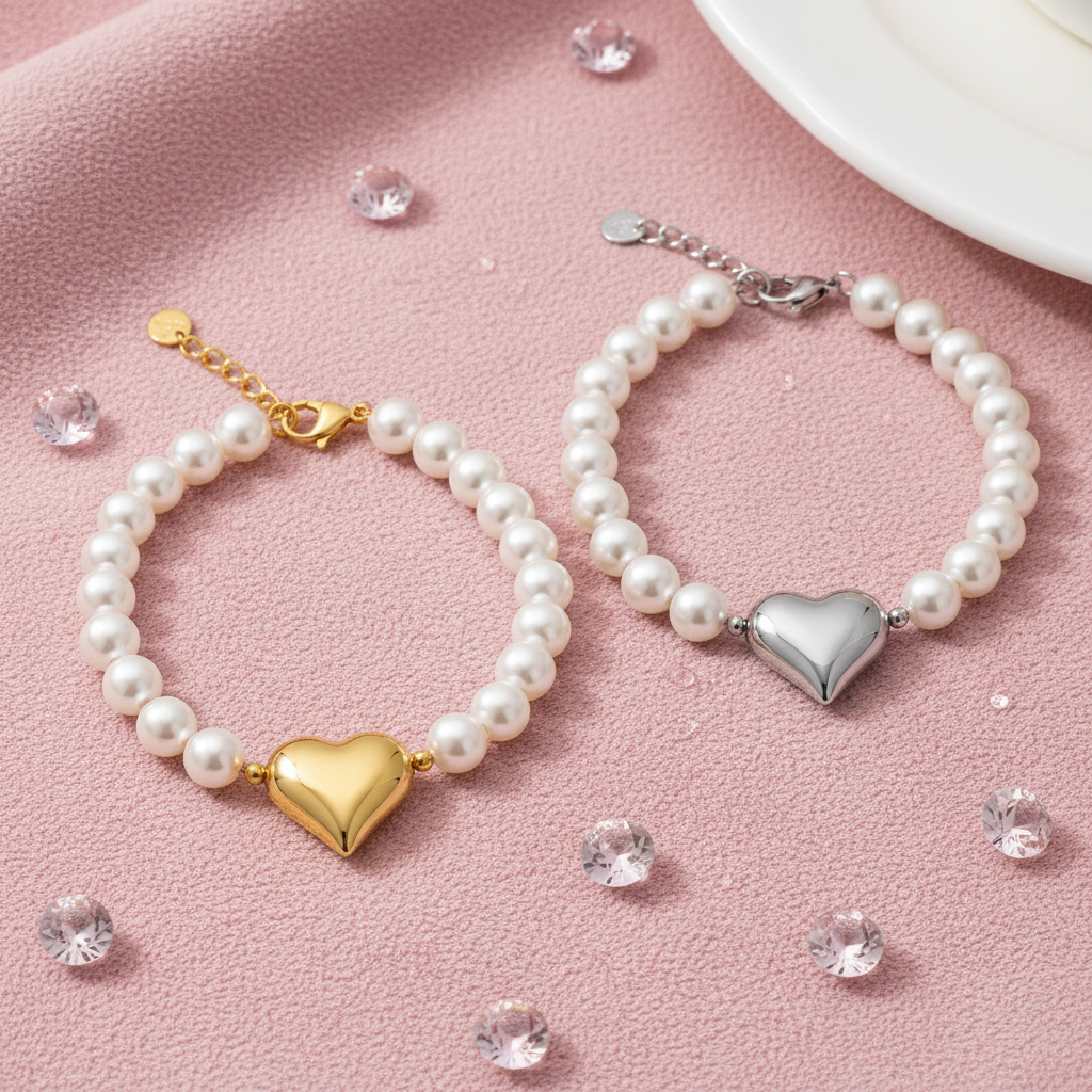 Bracciale Pearl Heart