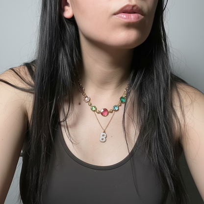IRIS GLASS – Collana Multicolor – Eldra Milano