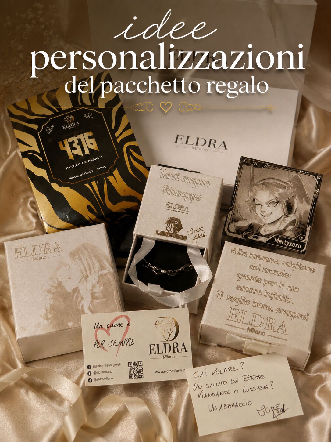 Incisione Scatola & Biglietto Dedica Artigianale