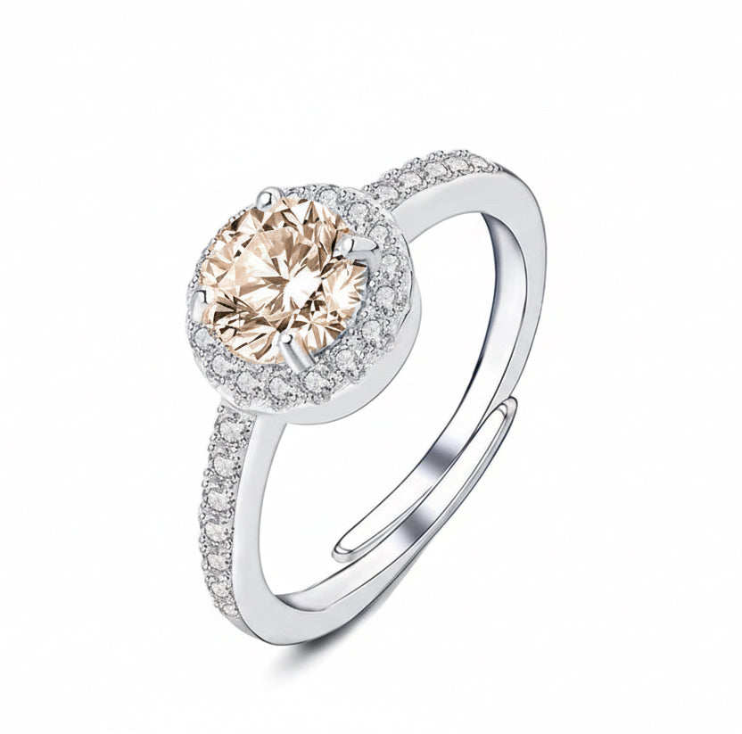 Anello Halo Spirale – Abbraccio di Luce