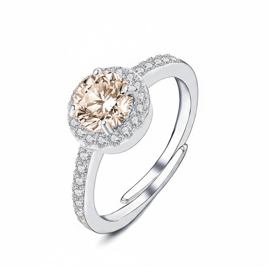 Anello Halo Spirale – Abbraccio di Luce