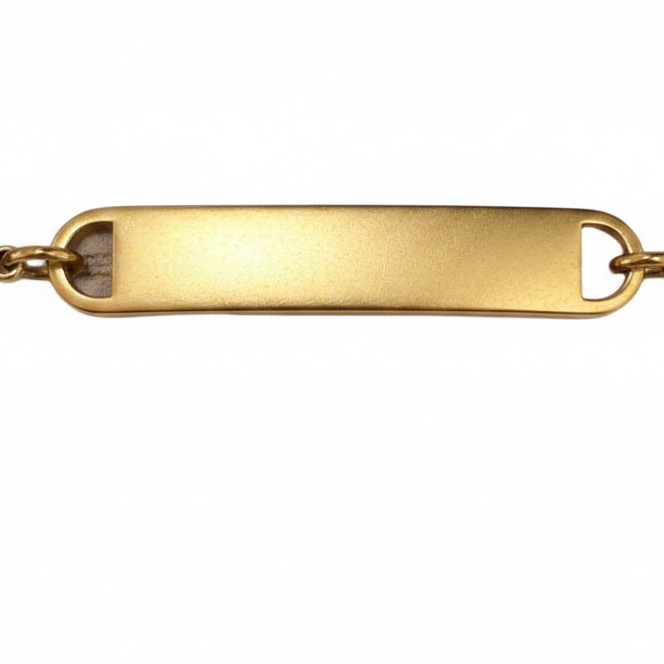 Bracciale con zirconi per incisione personalizzata