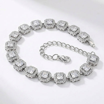 Bracciale "Luce Imperiale" – Quadrato con Zirconi