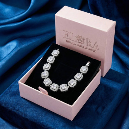 Bracciale "Luce Imperiale" – Quadrato con Zirconi