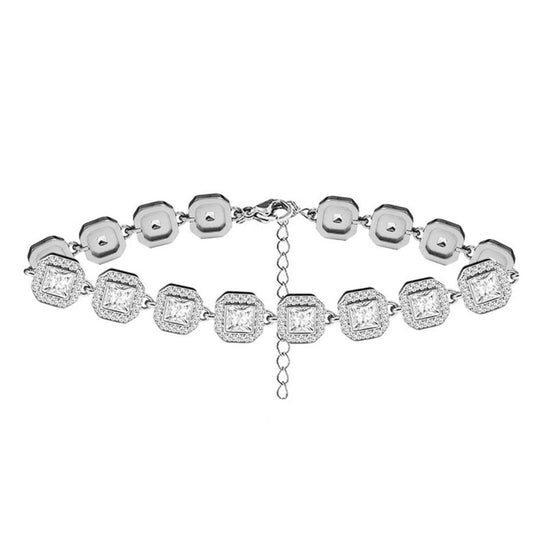 Bracciale "Luce Imperiale" – Quadrato con Zirconi