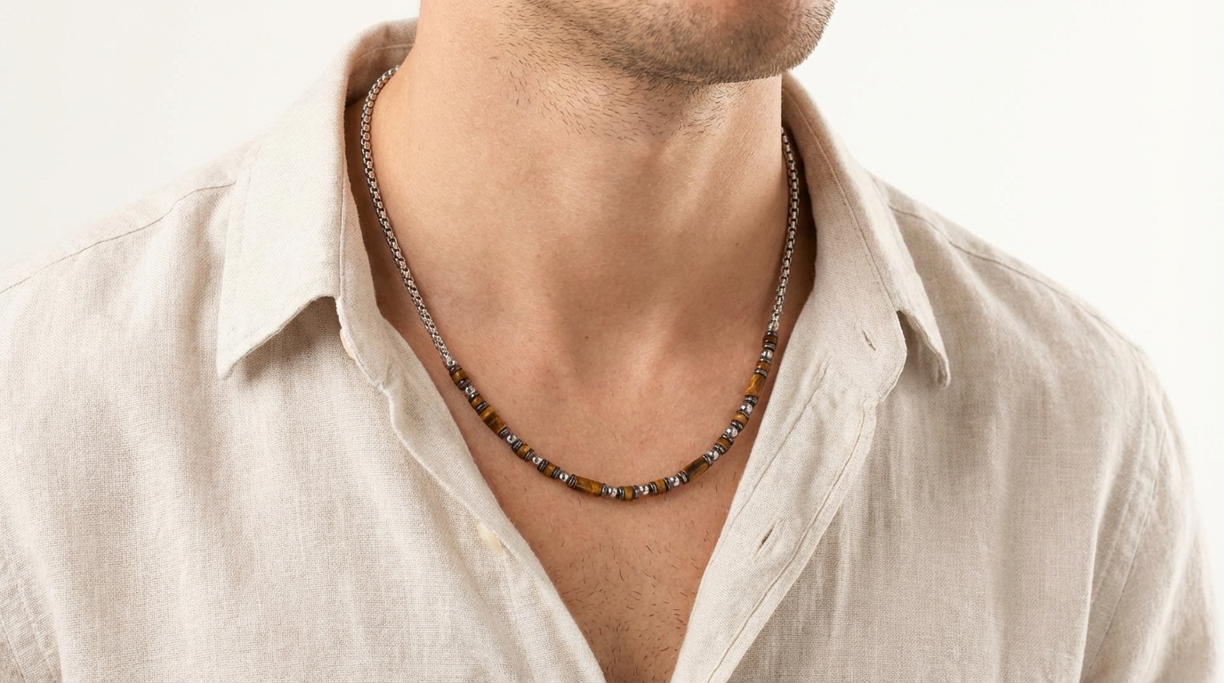 Collana Identity Occhio di Tigre - Linea 4316