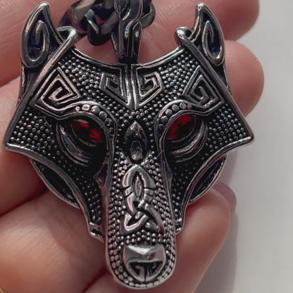 WOLF FENRIR in Acciaio Inox Massiccio - Eldra Milano