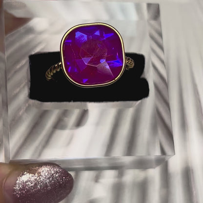 Anello SHINE Regolabile – Maglia Intrecciata e Luce Mediterranea | Eldra Milano