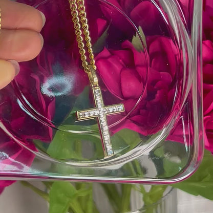 Collana SHINE CROSS Gold | Eldra Milano