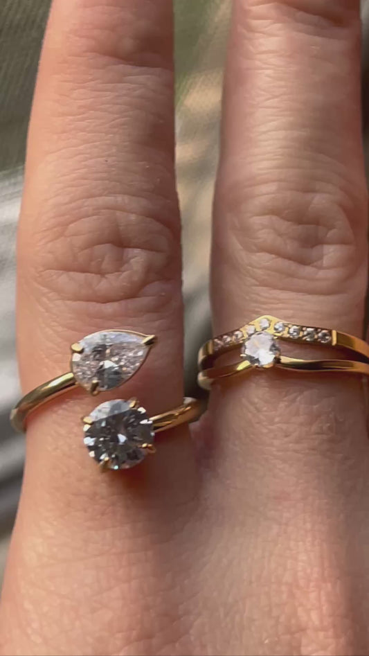 Anello "Aura" - Abbraccio di luce