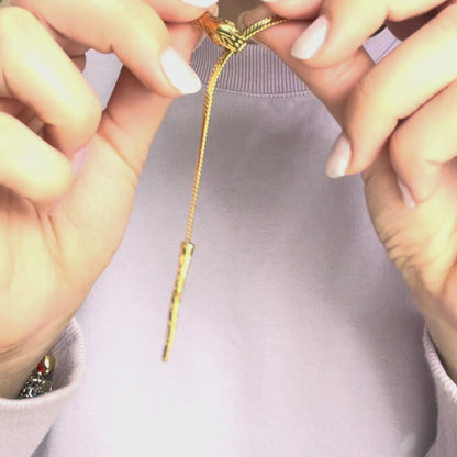 SNAKE FLOW – Collana Serpente Regolabile in Acciaio Inossidabile – Eldra Milano