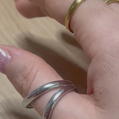 Anello ESSENTIAL CUBE – Design Minimalista Taglia Unica | Eldra Milano