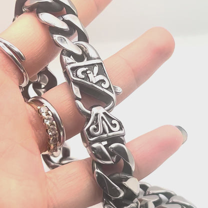 Collana BOLD CURB | Grumetta Ultra-Spessa in Acciaio Inox – Eldra Milano