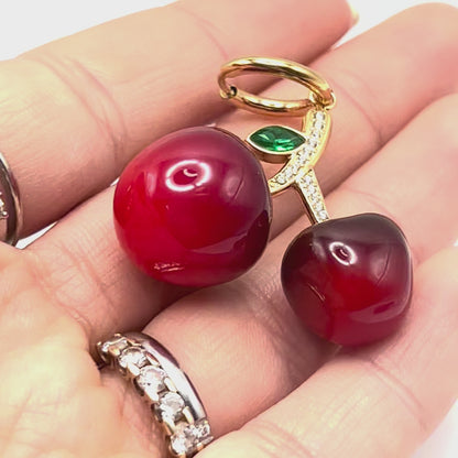 SET CHERRY POP | Combo Personalizzabile Collana e Orecchini in Acciaio Inox – Eldra Milano