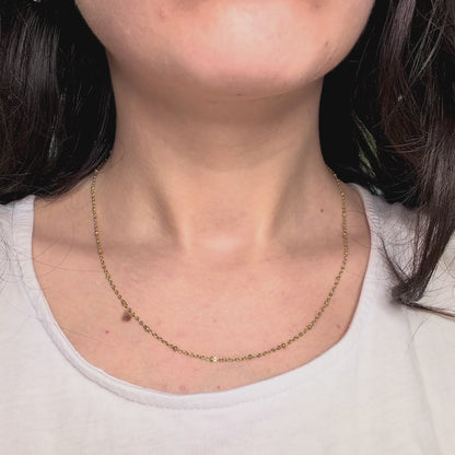 Catenina in Acciaio Inox con Punti Luce per Ciondoli - Minimal ed Elegante - Eldra Milano