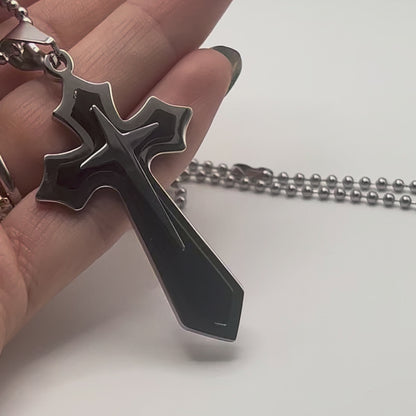 Collana BOLD CROSS Bicolor | Eldra Milano