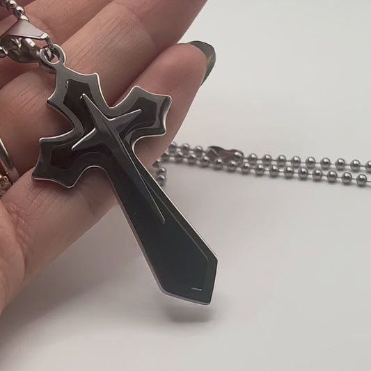 Collana BOLD CROSS Bicolor | Eldra Milano