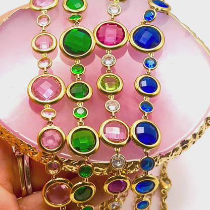 IRIS GLASS – Collana Multicolor – Eldra Milano