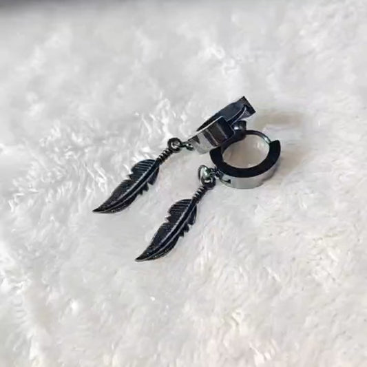 Orecchini Piuma Steal