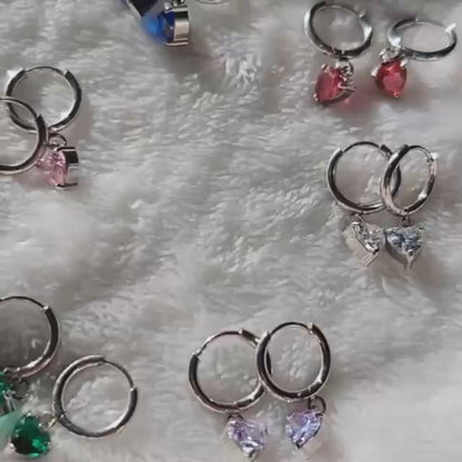 Orecchini Mignon Heart Gems