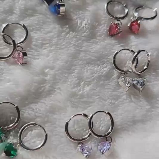 Orecchini Mignon Heart Gems