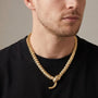 Collana SERPENT SCALE Silver | Acciaio Inox Massiccio Punk Style
