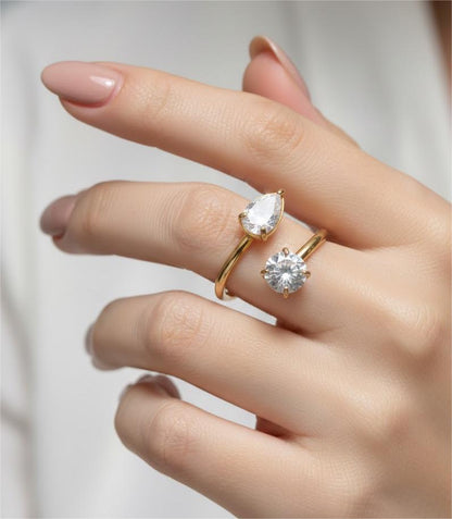 Anello "Due Anime" - Regolabile - Eldra Milano
